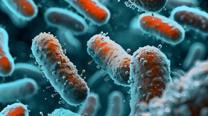 abstract microscopic bacteria background