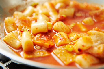 Spicy Stir fried Rice Cake