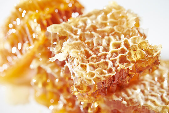 honeycomb honey on plate