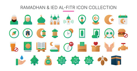 Ramadan Icon Pack suitable for website or apps icon purpose poster or social media
