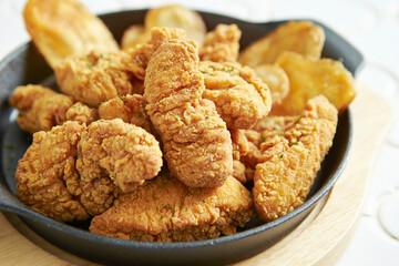 Chicken tenders with french fries