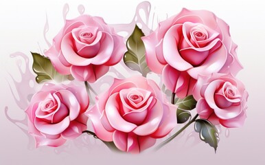 pink roses hd wallpaper