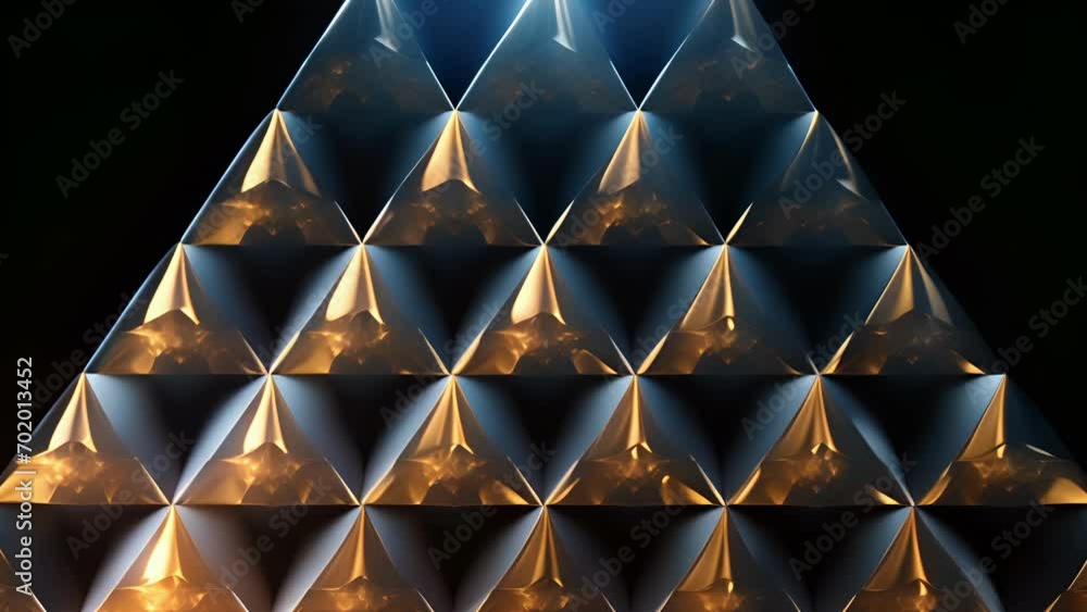 Poster detailed closeup of a sierpinski triangle, a wellknown geometric fractal created through repeated di