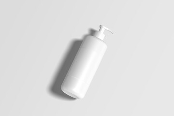 Blank shampoo bottle mockup