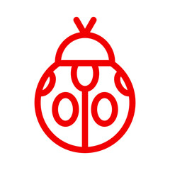 Ladybug Vector Logo Design Template