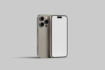 Realistic smartphone presentation blank mockup