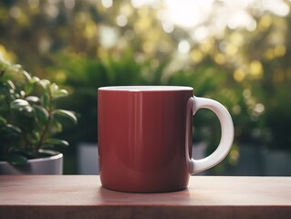 Stylish Ceramic Mug Mockup for Branding - AI Generated