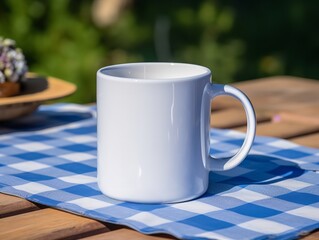 Stylish Ceramic Mug Mockup for Branding - AI Generated