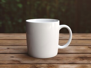 Fototapeta premium Stylish Ceramic Mug Mockup for Branding - AI Generated