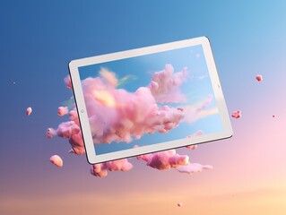 Sleek Digital Tablet Mockup for Tech Displays - AI Generated