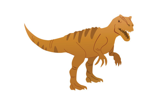Big Tyrannosaurus with a Brown Body | Dinosaur Illustration 