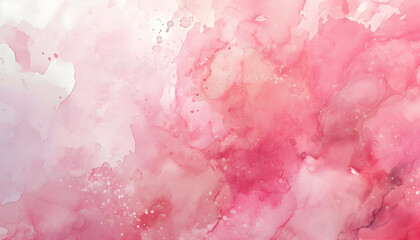 Fototapeta premium Watercolor pink splash romantic and creative background design.