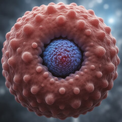macro photography of cancer exome cell, genomics of cancer, 