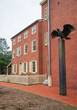 Exterior of Edgar Allan Poe National Historic Site in Philadelphia, Pennsylvania