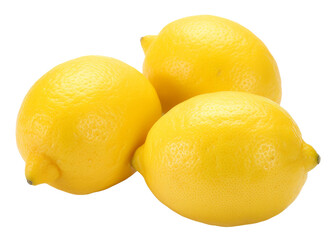 lemon isolated on transparent background