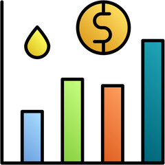 oil stock market vector design icon.svg