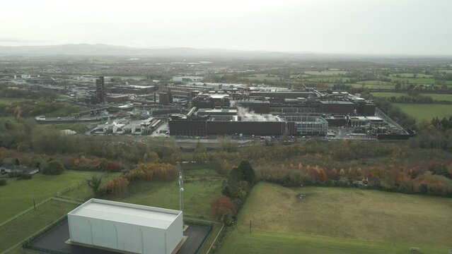 Massive manufacturing plant of intel microprocessors at Leixlip town Ireland