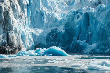 melting glaciers and climate change - obrazy, fototapety, plakaty