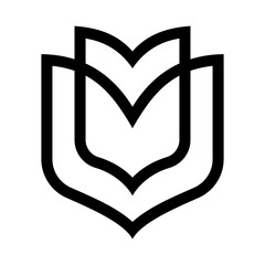 Rose Vector Logo Design Template