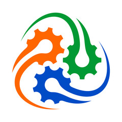 Obraz premium Gear Vector Logo Design Template