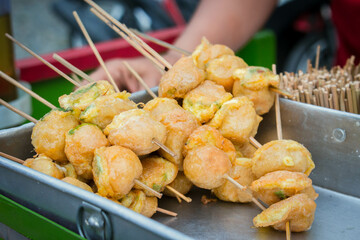 local Indonesian snacks, Central Sulawesi egg satay