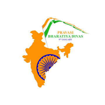 Vector illustration of Pravasi Bharatiya Divas social media feed template