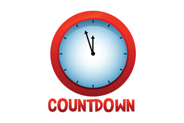 Countdown Timer New Year Sticker Design