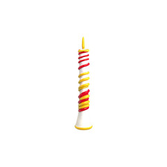 Easter Candle candles isolated on white