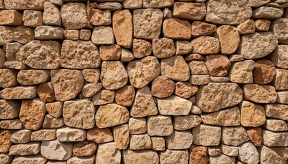 Natural Brown Stones: A Masonry Wall in Spain