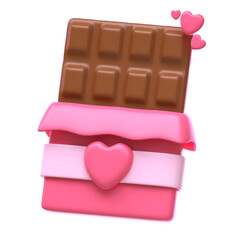3d icon Chocolate, 3d illustration, 3d element, 3d rendering, Graphic Elements, design element. Icon design, interface elements, concept illustration, art, user interface