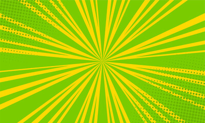 Comic cartoon blank radial background. vector illustration