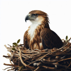 philippine eagle, feather, bird of prey, aguila filipina, pluma, ave de rapi&ntilde;a, isolated White background