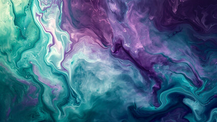 Fototapeta na wymiar Mesmerizing Aurora Borealis-Inspired Fluid Patterns