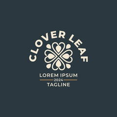 Clover logo design template