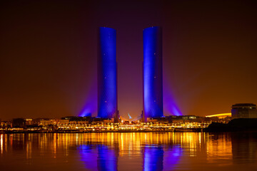 Lusail Plaza 4 tower. Al Saad Tower Lusail boulevard newly develop city of Qatar