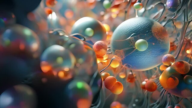 A fractallike structure, composed of multiple layers of programmable cells and microorganisms. As each layer interacts and communicates with the other, the potential for synthetic biology