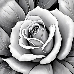 black and white rose
rose painting pic