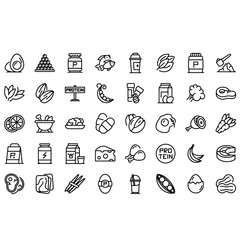 set of icons