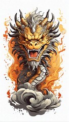 japanese dragon illustration