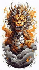 Chinese dragon Illustration