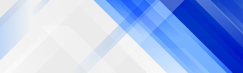 Blue and white diagonal line footer design. Abstract horizontal sport background. Wide triangle banner template for presentation, footer, header, poster. Gradient geometric shape wallpaper. Vector