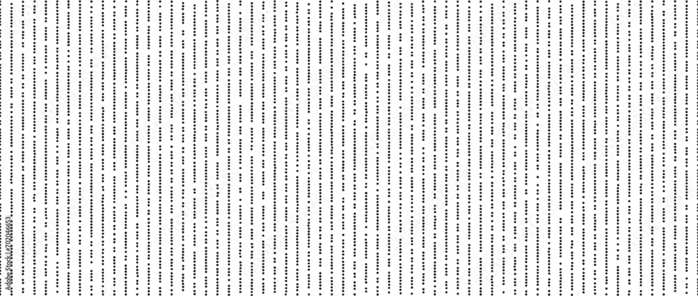 Aufkleber Dotted lines seamless pattern. Stippled line background. Vertical dot stripe repeating wallpaper. Abstract minimalistic seamless texture. Monochrome textured backdrop. Vector textile fabric swatch