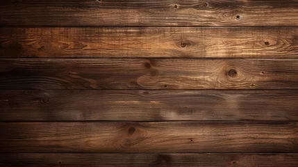 Tuinposter dark brown wood texture background © Aura