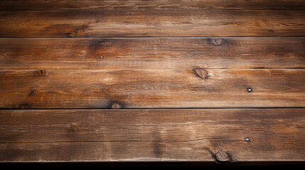 empty old brown wooden table background