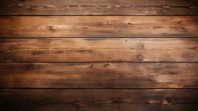 empty old brown wooden table background