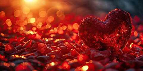 vibrant valentines day background - romance/love concept
