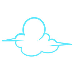 line art cloud illustration