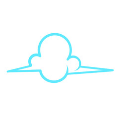line art cloud illustration