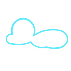 line art cloud illustration