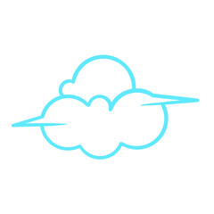 line art cloud illustration